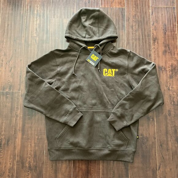 NWT CAT Men’s Sweatshirt - BROWN - Medium - Picture 1 of 3
